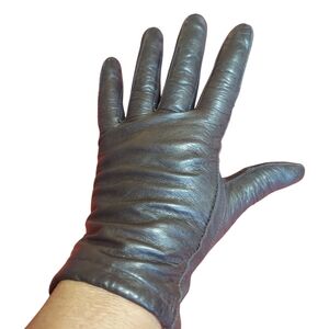 Isotoner by Aris Leather Driving Gloves Lined Women's
